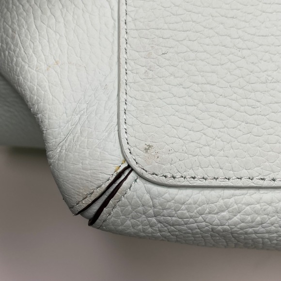 Kate Spade Leewood Place Rainn Leather Tote Scalloped Handle Handbag Mint Green - Picture 11 of 16